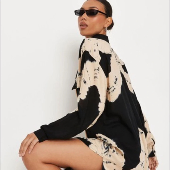 Missguided Oversized Tie Dye Shirt Dress size 6 - Picture 3 of 13